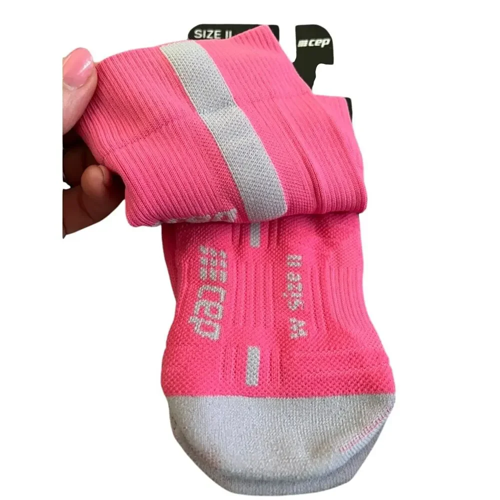 CEP Women's II Compression 3.0 Knee High Tall Running Sock | Rose Pink NEW